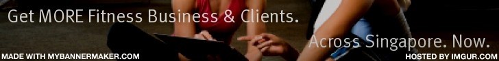 Banner image link to Singapore Fitness Professionals Network. Singapore's directory of personal trainers, fitness/aerobics instructors, Pilates/Yoga teachers and more!