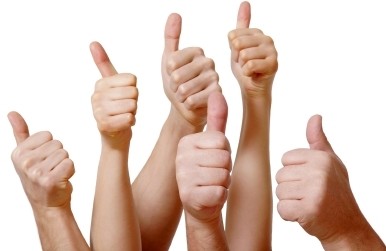Image of approval given by fitness clients