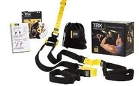 Image of portable TRX Suspension Trainer for mobile fitness workouts.