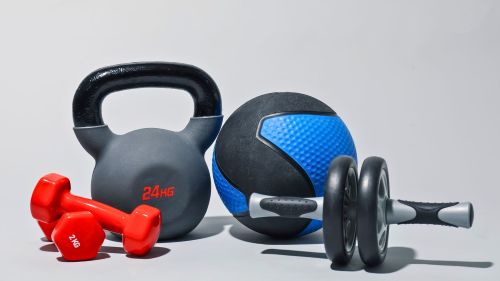 Image of some functional home fitness equipment that we use in our services.